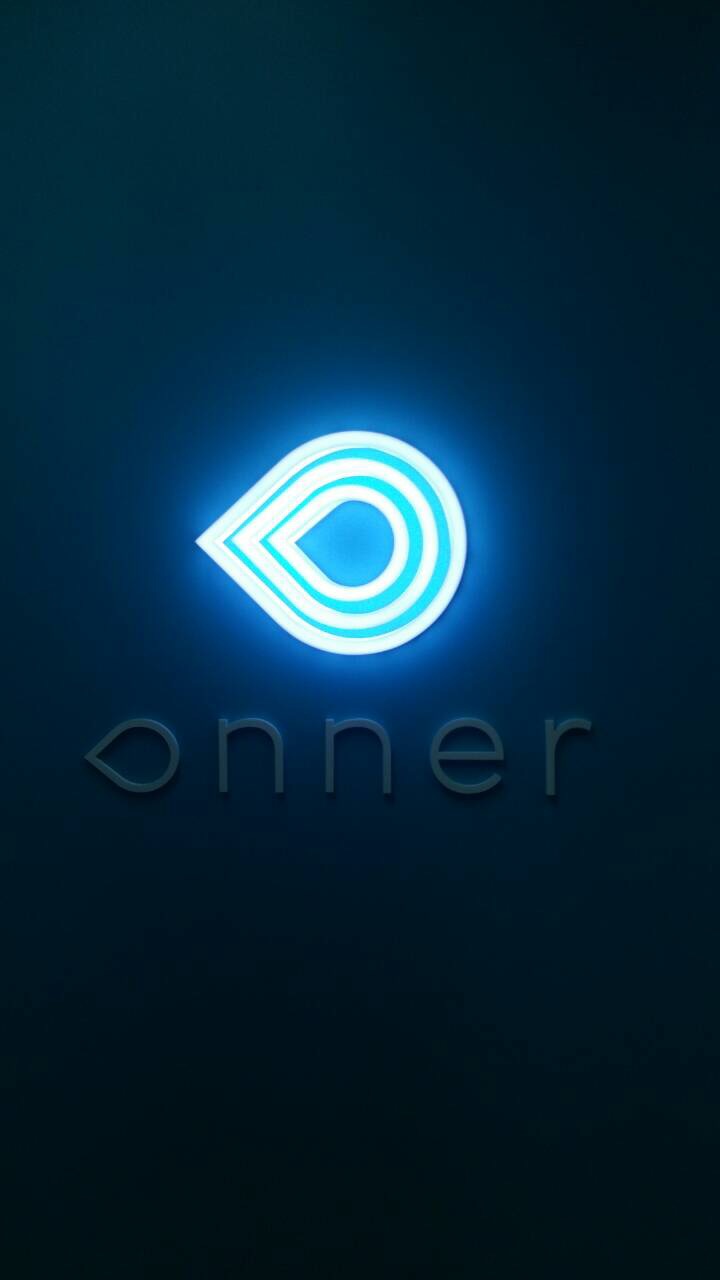 ป้ายภายในสำนักงาน Onner; กล่องไฟโลโก้่ Onner